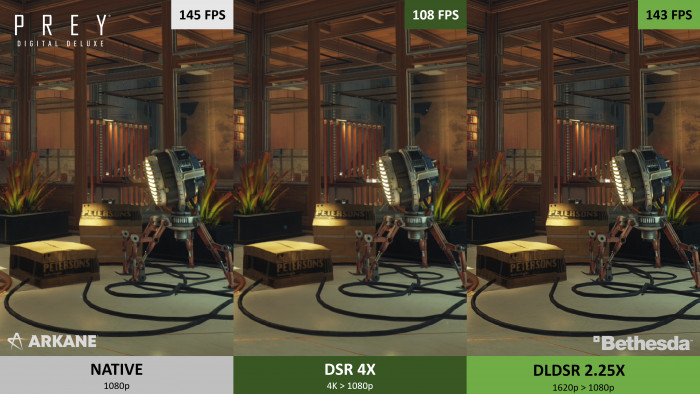 Die Bildqualität von DLDSR reicht an 4K-SSAA heran. (Bild: Nvidia)