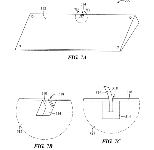 Apples Patent zeigt einen Computer im Tastaturgehäuse. (Bild: Apple)