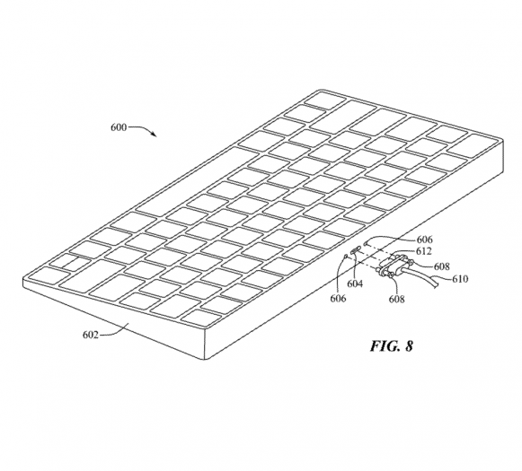 Apples Patent zeigt einen Computer im Tastaturgehäuse. (Bild: Apple)