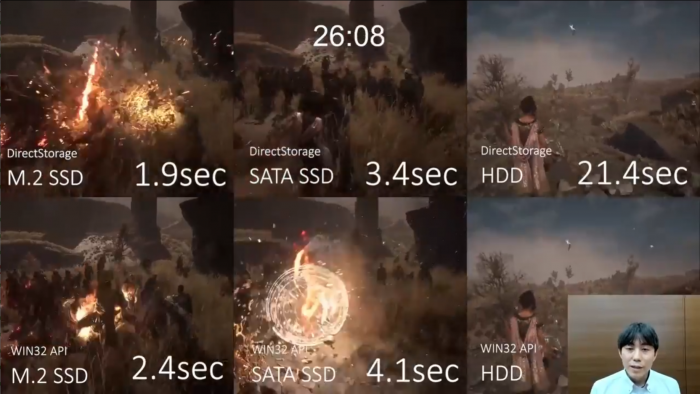 ... und zeigt klare Vorteile für DirectStorage. (Bild: Luminous Productions)