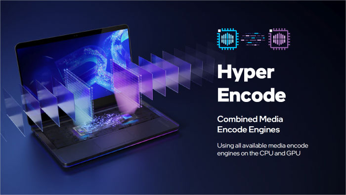 Bei Hyper Encode arbeiten iGPU und dGPU zusammen. (Bild: Intel)