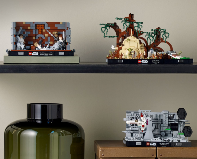 Die drei Lego-Dioramen (Bild: Lego)