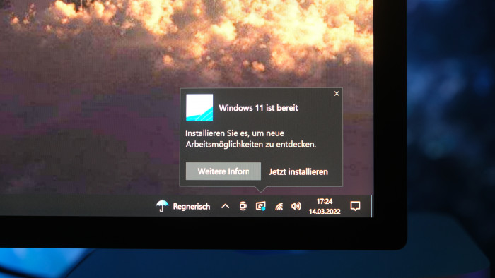 Windows 11 nervt auch mit Pop-ups. (Bild: Oliver Nickel/Golem.de)