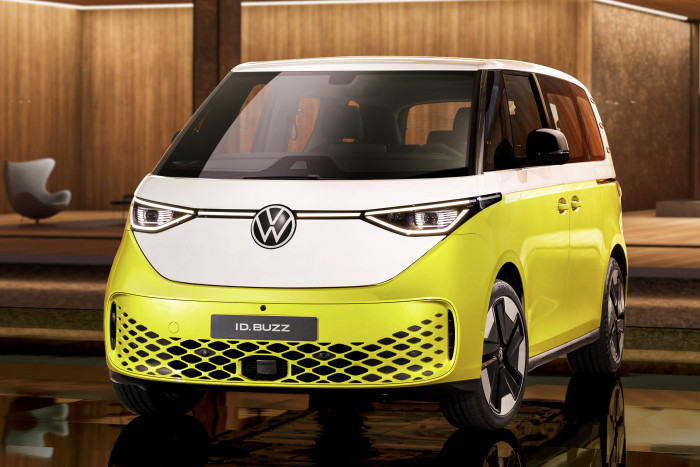 Optisch soll der ID.Buzz an den ersten Bulli, den T1, erinnern. (Foto: Volkswagen)