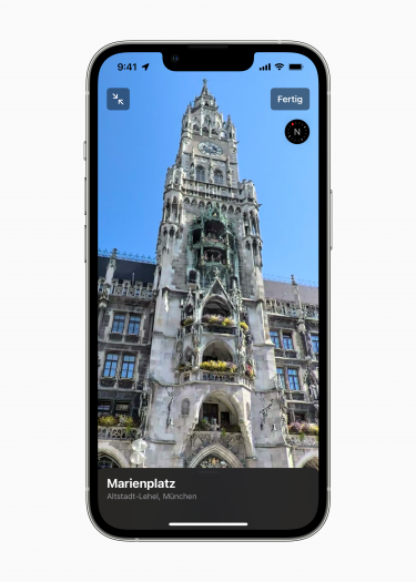 Umsehen-Funktion in Apple Karten (Bild: Apple)
