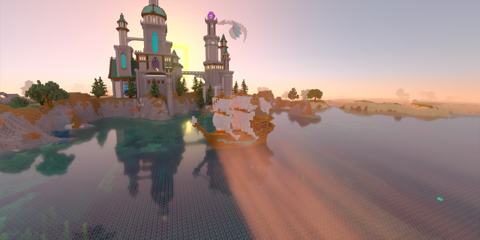 Minecraft RTX mit Pathtracing (Rechteinhaber: Microsoft, Screenshot: Golem.de)