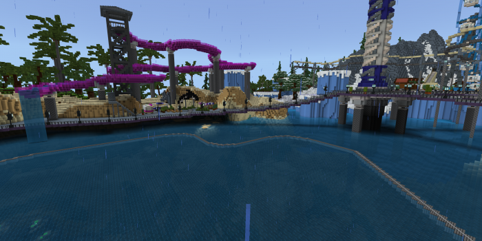 Minecraft mit regulärer Optik (Rechteinhaber: Microsoft, Screenshot: Golem.de)