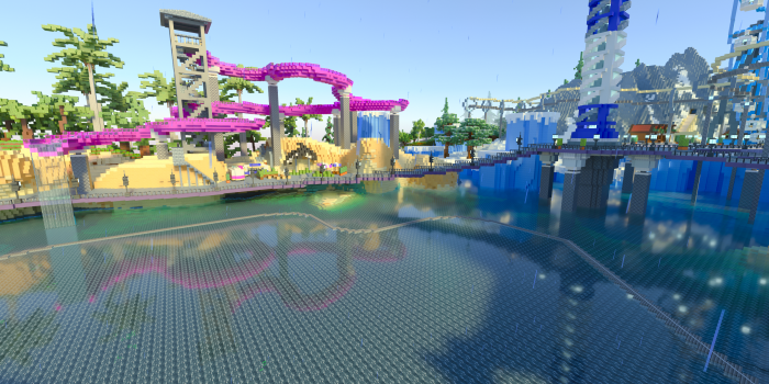 Minecraft RTX mit Pathtracing (Rechteinhaber: Microsoft, Screenshot: Golem.de)