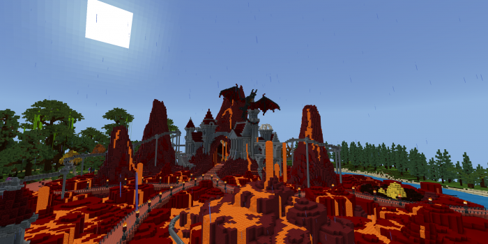 Minecraft mit regulärer Optik (Rechteinhaber: Microsoft, Screenshot: Golem.de)