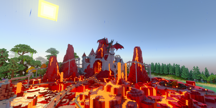Minecraft RTX mit Pathtracing (Rechteinhaber: Microsoft, Screenshot: Golem.de)