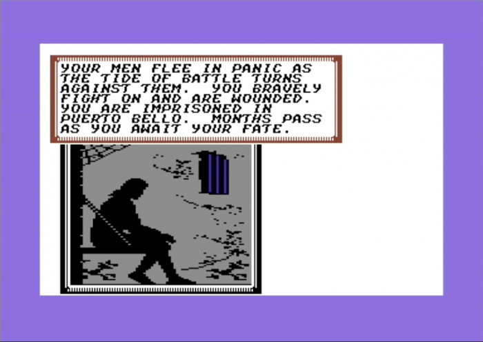 Scheitert man bei der feindlichen Übernahme einer Stadt, dann landet man für einige Monate im Gefängnis (C64). (Bild: Microprose/Screenshot: Medienagentur Plassma)