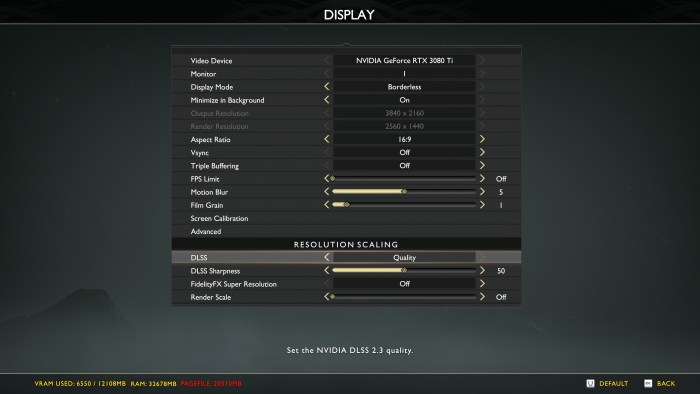 God of War unterstützt Nvidias Deep Learning Super Sampling 2.3 genauso ... (Rechteinhaber: Sony, Screenshot: Golem.de)