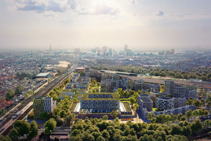 Auf dem Cartesisus-Gelände in Utrecht sollen 2.800 Wohnungen entstehen. (Grafik: Cartesius Utrecht)