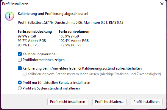Auch Farbgenauigkeit und die Adobe-RGB-Abdeckung sind gut. (Bild: Oliver Nickel/Golem.de)