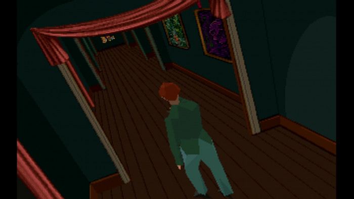 In manchen Räumen und Gängen fallen die Kamerawinkel arg &quot;schräg&quot; aus. (Bild: Infogrames / Screenshot: Medienagentur Plassma)