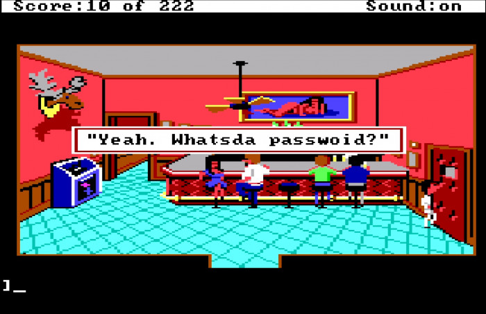 Ken Sent Me: Um ins Hinterzimmer der Lefty's Bar zu gelangen, reicht ein simples Passwort. (Bild: Sierra Entertainment/Medienagentur Plassma)