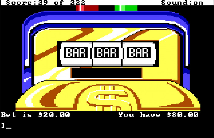 Ob Taxifahrten, Ehebescheinigungen oder ein Einkauf im Supermarkt: Das Leben in Leisure Suit Larry ist so teuer, dass man nicht um einen Besuch im Spielcasino herumkommt. (Bild: Sierra Entertainment/Medienagentur Plassma)