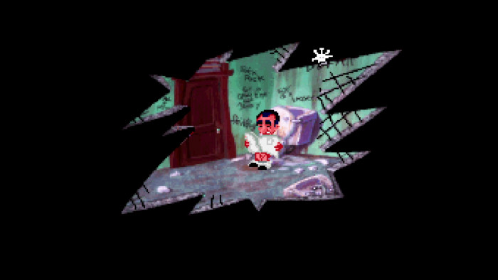 Endlich ungestört! Auch im Remake von 1991 darf Larry das stille Örtchen der Bar aufsuchen. (Bild: Sierra Entertainment/Medienagentur Plassma)