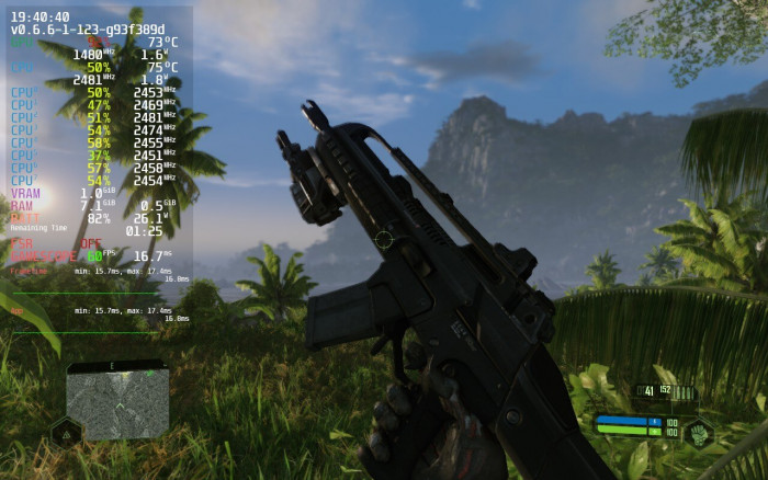 Crysis Remastered mit mittleren Details (Rechte: Crytek, Screenshot: Golem.de)