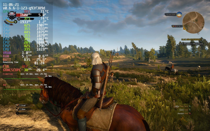 The Witcher 3 mit hohen Details (Rechte: CDPR, Screenshot: Golem.de)