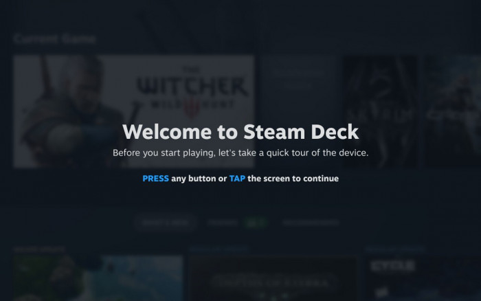 Valve führt uns zu Beginn in das Steam Deck ein. (Bild: Golem.de)