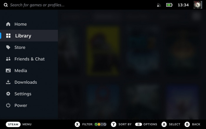 Per Steam-Taste rufen wir das Hauptmenü des Gaming-Mode auf. (Bild: Golem.de)
