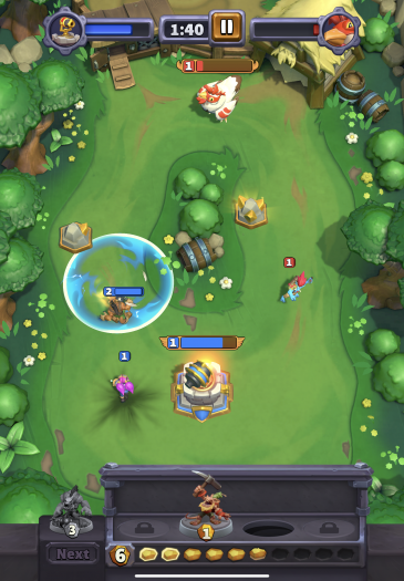 Der blaue Kreis links in der Mitte ist ein Blitzzauber, den wir selbst wirken. (Bild: Blizzard / Screenshot: Golem.de)