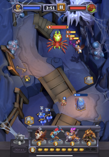 Die rote Spinne ist das Ziel, das wir zerstören müssen. (Bild: Blizzard / Screenshot: Golem.de)