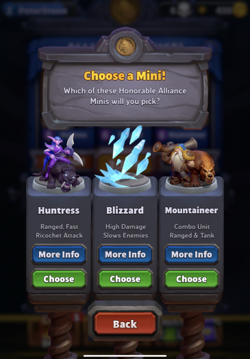 In der geschlossenen Beta können wir diese Minis kaufen. (Bild: Blizzard / Screenshot: Golem.de)