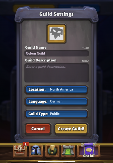 Wir haben schon mal eine Golem Gilde angelegt. (Bild: Blizzard / Screenshot: Golem.de)