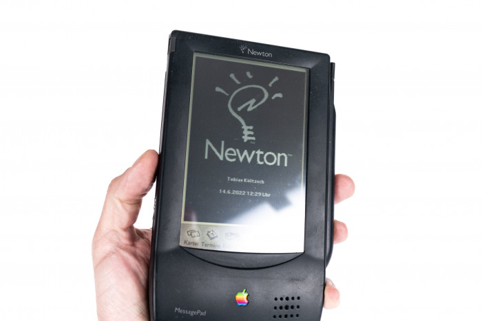 Das Messagepad beim Hochfahren (Bild: Martin Wolf/Golem.de)