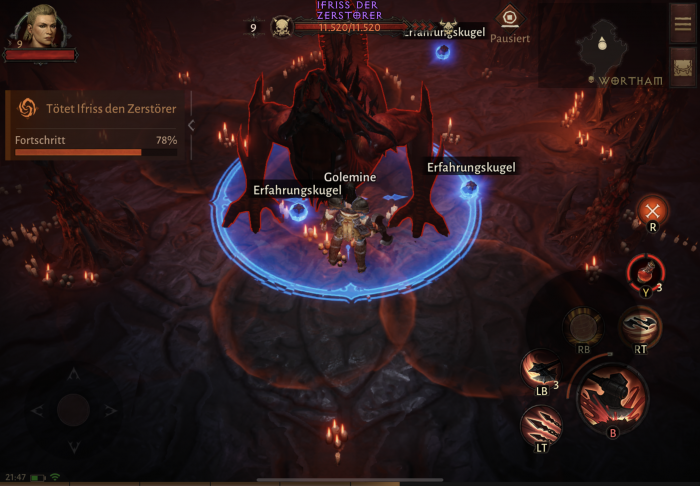 Kämpfen machen uns mit gekoppeltem Gamepad mehr Spaß. (Bild: Blizzard / Screenshot: Golem.de)