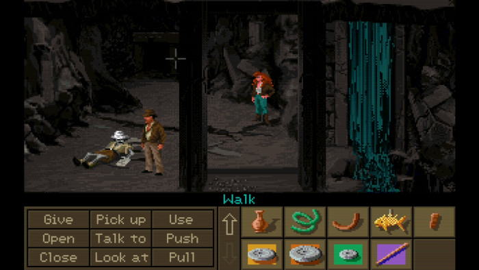 Immer wieder stolpert man über die Leichen gescheiterter Abenteurer, die sich bei ihrer Suche nach Atlantis verschätzt haben. (Quelle: Lucasarts/Medienagentur Plassma)