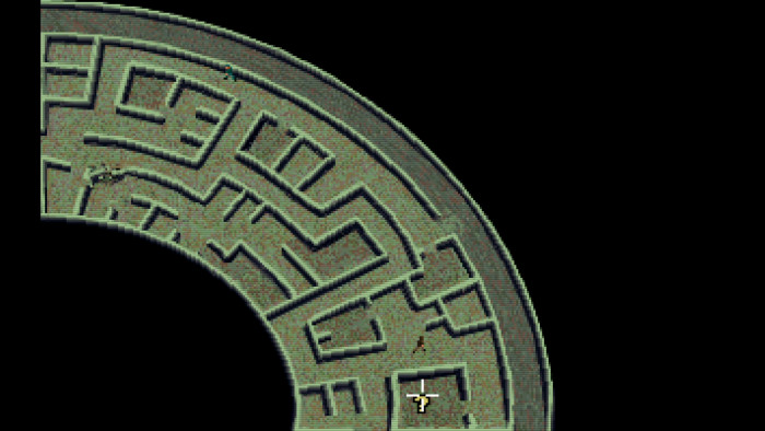 Das letzte Labyrinth führt Indiana Jones mitten durch Atlantis und wird der Übersicht wegen aus der Vogelperspektive gezeigt. (Quelle: Lucasarts/Medienagentur Plassma)