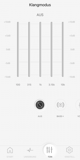 Technics-App für den EAH-A800 (Bild: Technics/Screenshot: Golem.de)