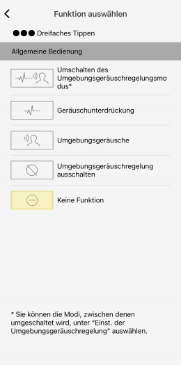 Technics-App für den EAH-A800 (Bild: Technics/Screenshot: Golem.de)