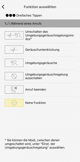 Technics-App für den EAH-A800 (Bild: Technics/Screenshot: Golem.de)