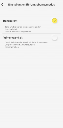 Technics-App für den EAH-A800 (Bild: Technics/Screenshot: Golem.de)