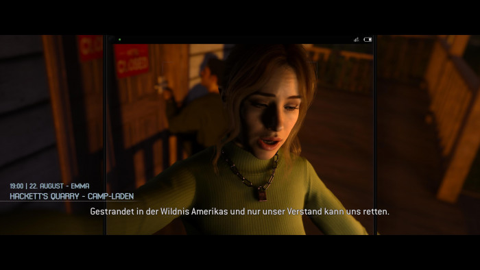 Selbstdarstellerin Emma macht Beiträge für Social Media. (Bild: Supermassive Games/Screenshot: Golem.de)