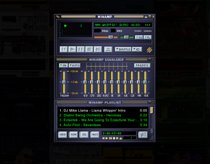 Der Classic Skin von Winamp 2 (Winamp Skin Museum/Screenshot: Golem.de)