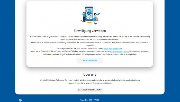 Zu dem Dienst lässt sich nur per Mobilfunkverbindung anmelden. (Screenshot: Golem.de)