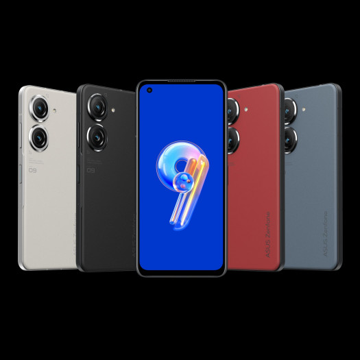 Das Zenfone 9 ist in vier Farben erh&auml;ltlich. (Bild: Asus)