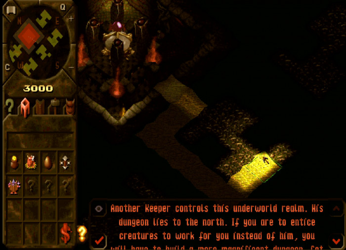 Reichtum voraus! Sämtliche gelben Blöcke, die oben links auf dem Kompass zu sehen sind, repräsentieren einen Teil einer Goldader. (Bild: EA/Medienagentur Plassma)