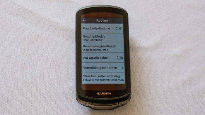 Einige der Optionen f&uuml;r das Routing (Foto: Steinlechner/Golem.de)