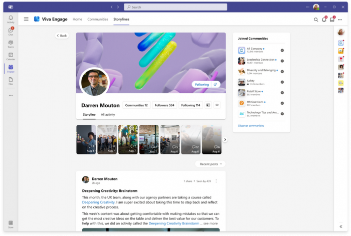 Microsoft Viva Engage (Bild: Microsoft)