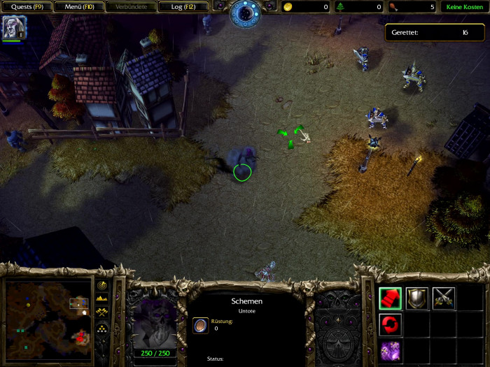 Die Schemen stellen das Strategiekonzept von Warcraft 3 auf den Kopf und machen es phasenweise zum Schleichspiel. (Bild: Blizzard Entertainment/Screenshot: Medienagentur Plassma)