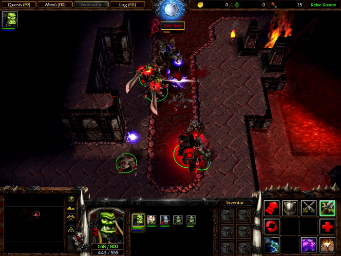 Die vorletzte Mission der Orkkampagne erinnert aufgrund der vielen Räume und Sammelobjekte an Diablo. (Bild: Blizzard Entertainment/Screenshot: Medienagentur Plassma)