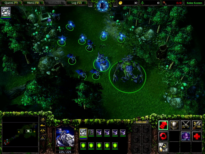 Die Nachtelfen k&ouml;nnen dem Baum des Lebens Befehle erteilen und ihn von A nach B bewegen. (Bild: Blizzard Entertainment/Screenshot: Medienagentur Plassma)