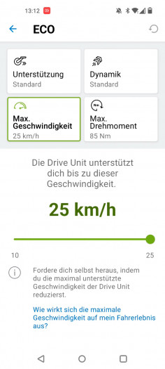Die Fahrmodi lassen sich anpassen. (Bild: Martin Wolf / Golem.de)