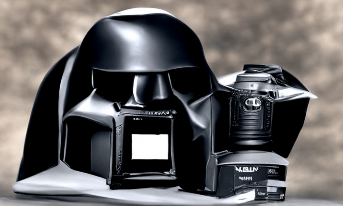 Prompt: Eine Kamera im Stil von Darth Vader (Bild: Martin Wolf/Golem.de - Disco Diffusion 2022)